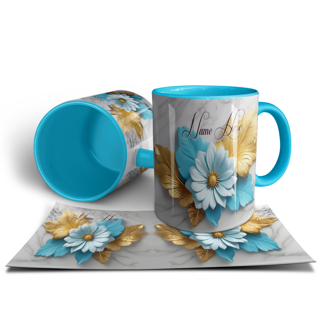 Bouquet Flowers Art Mug
