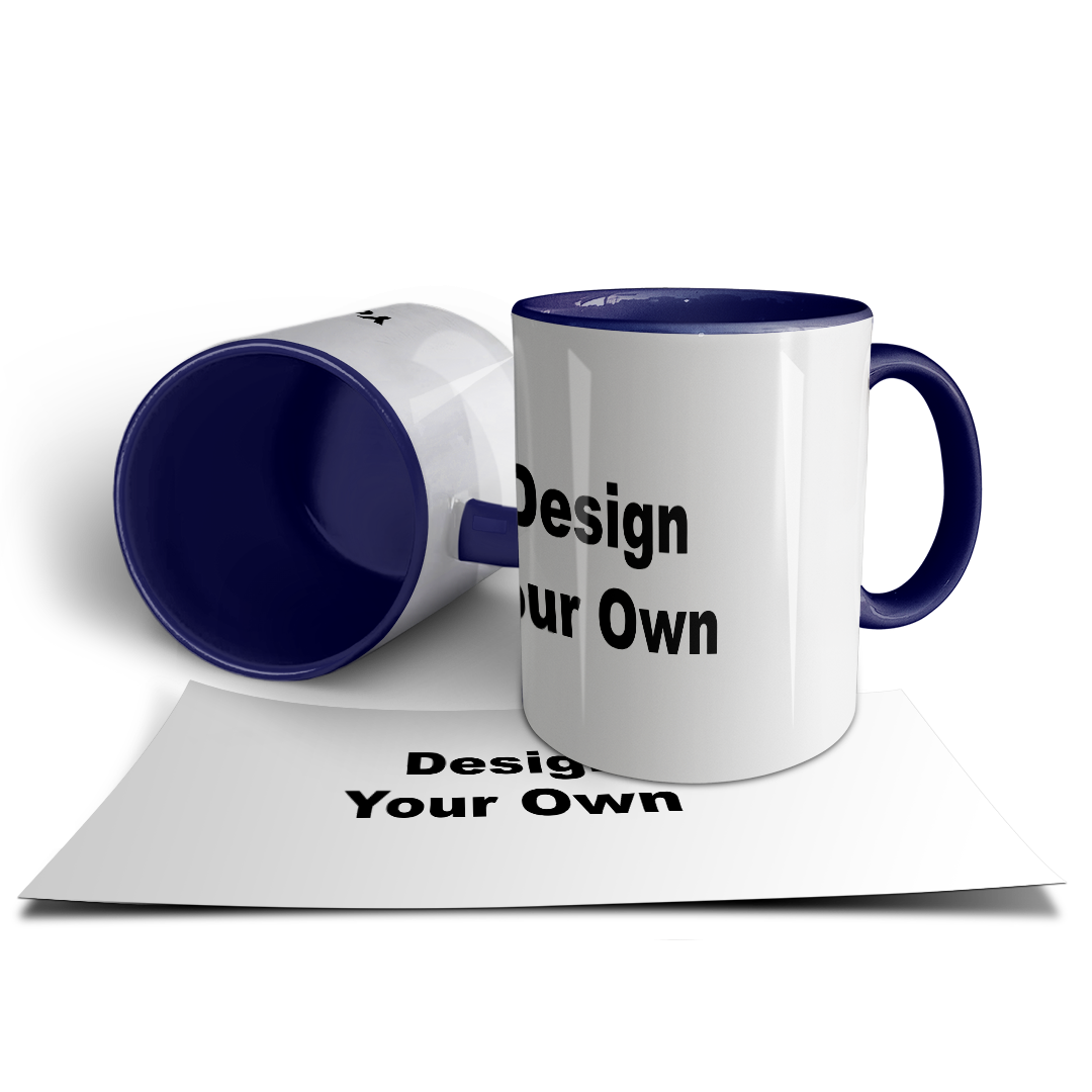 Design Your Own Mug – Custom Photo & Text Print | Multi-Color Options