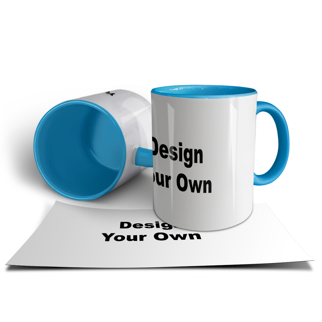 Design Your Own Mug – Custom Photo & Text Print | Multi-Color Options