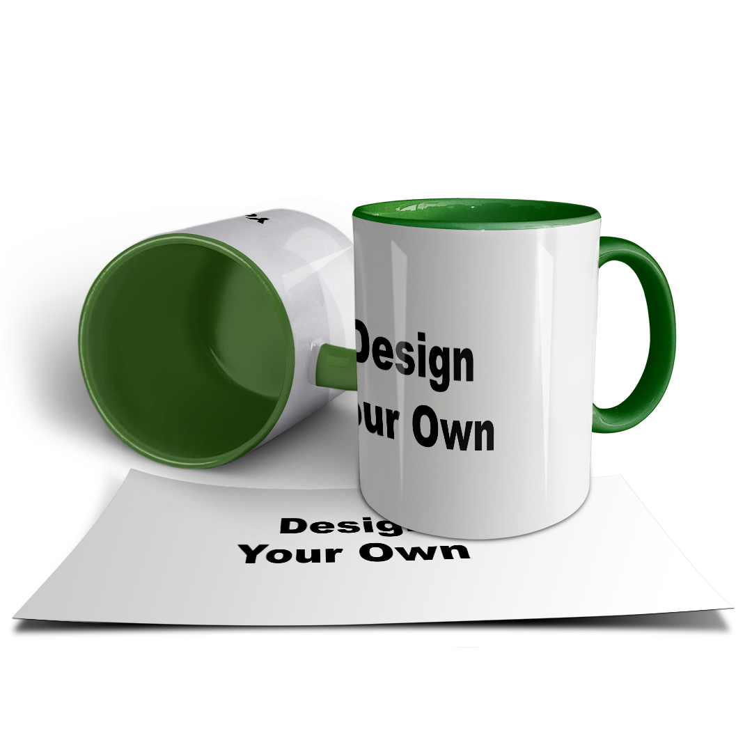Design Your Own Mug – Custom Photo & Text Print | Multi-Color Options
