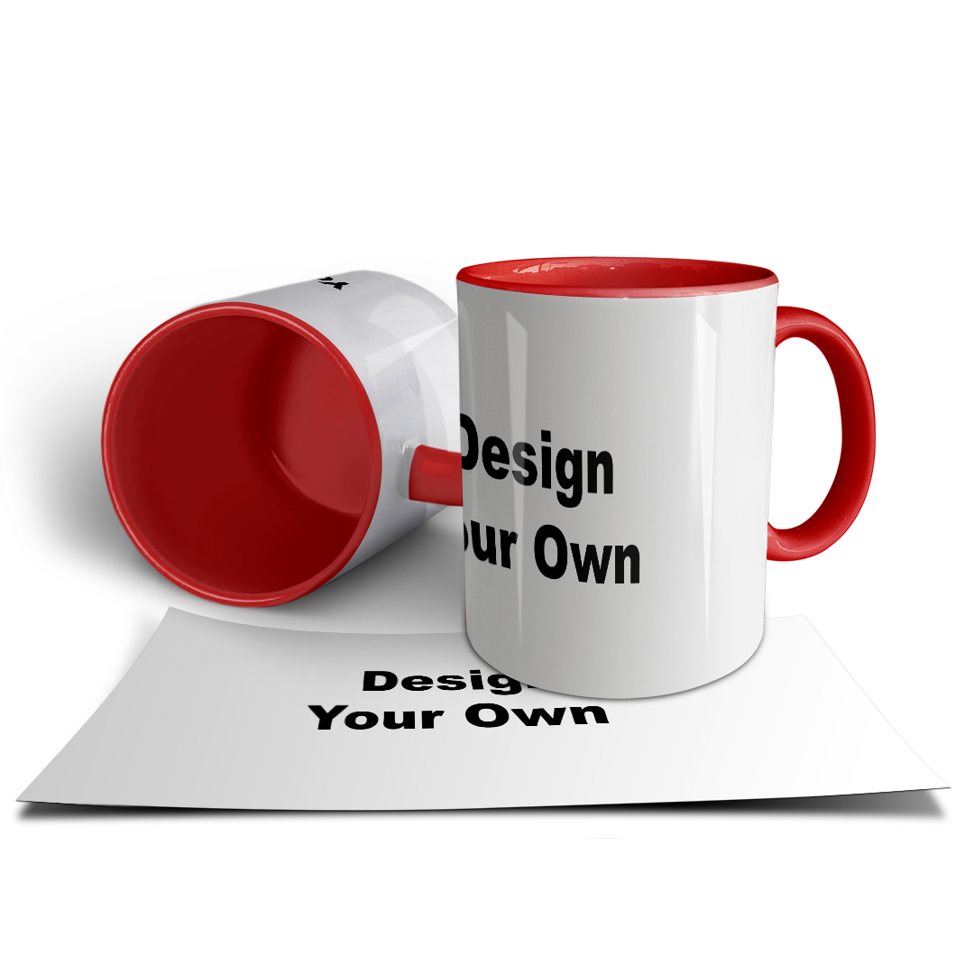 Design Your Own Mug – Custom Photo & Text Print | Multi-Color Options
