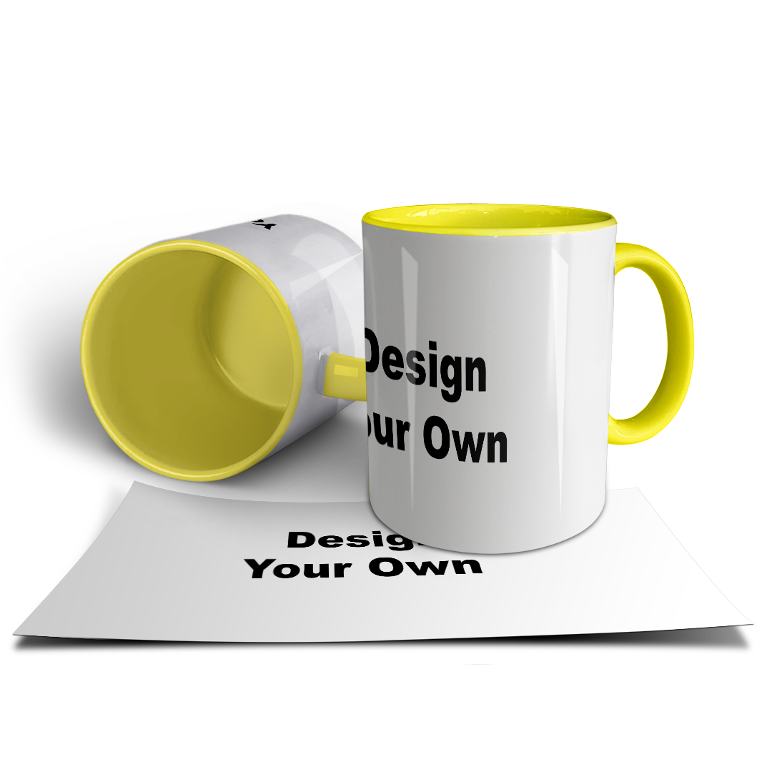 Design Your Own Mug – Custom Photo & Text Print | Multi-Color Options