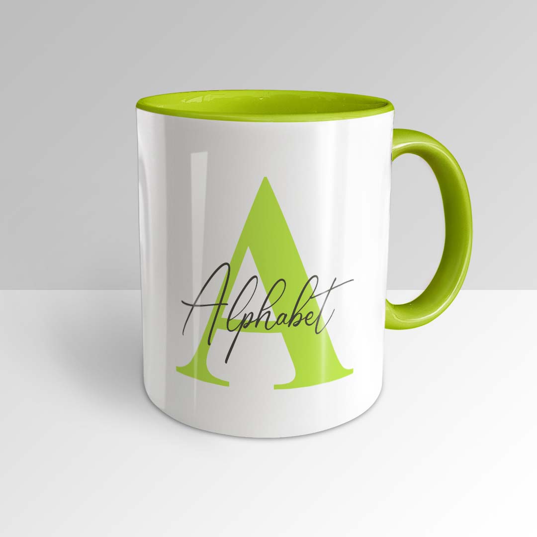 Alphabet Initial Name Mug