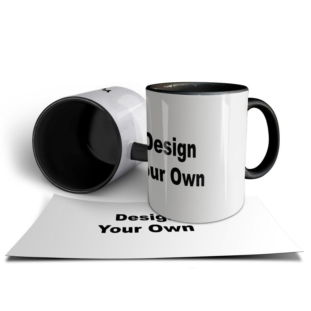 Design Your Own Mug – Custom Photo & Text Print | Multi-Color Options
