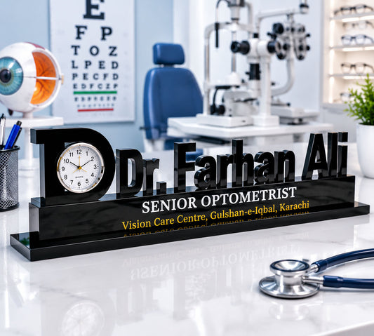 Doctor Name Table Clock -3