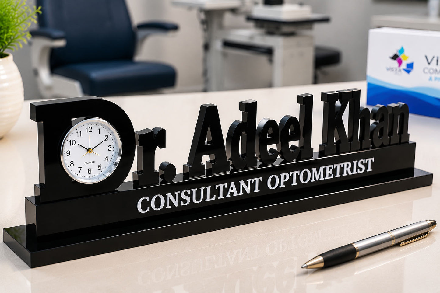 Doctor Name Table Clock - 4
