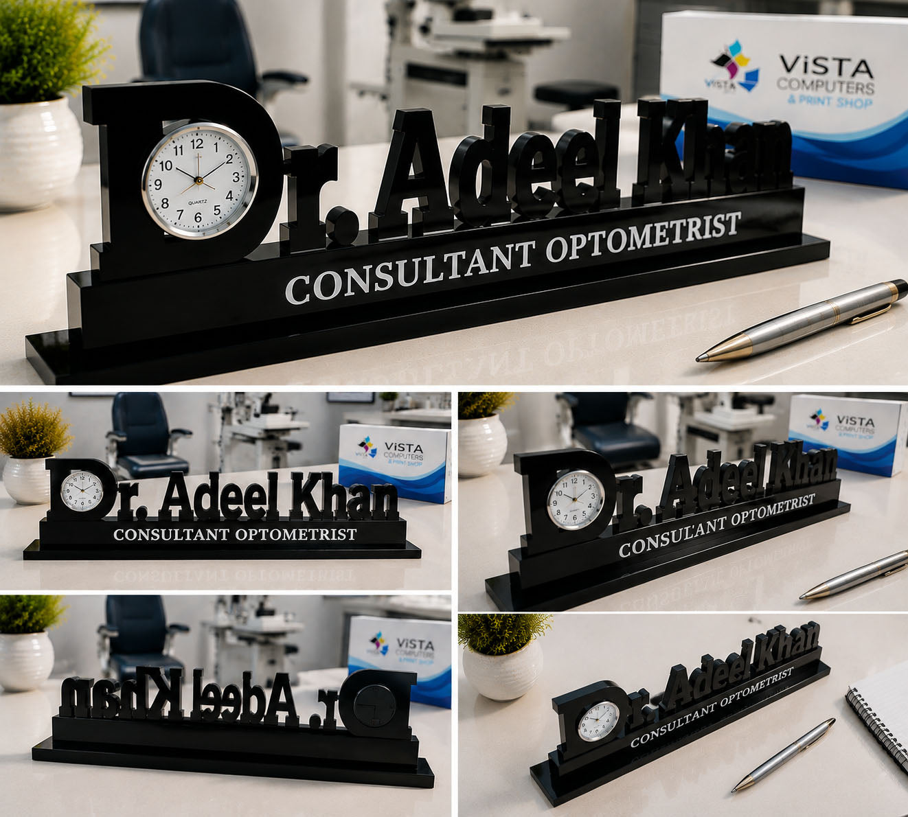 Doctor Name Table Clock - 4