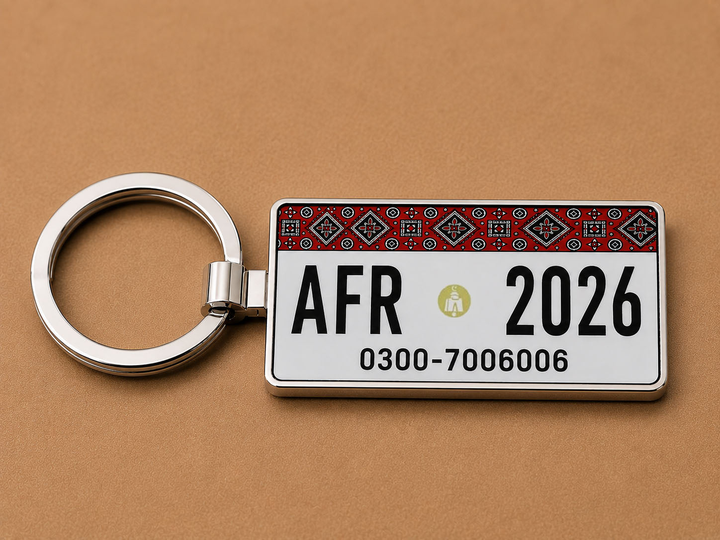 Descriptive Image of Sindh Number Plate Keychain