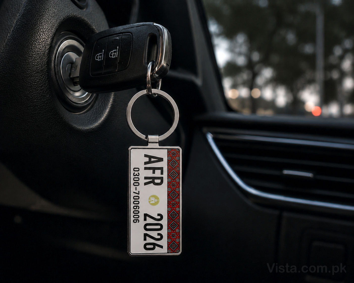 Descriptive Image of Sindh Number Plate Keychain