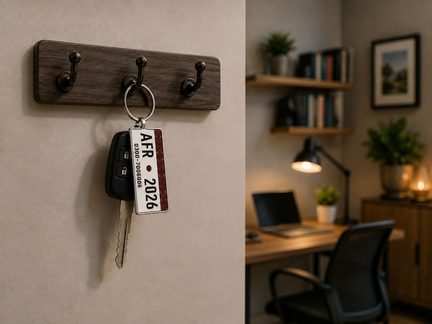 Descriptive Image of Sindh Number Plate Keychain