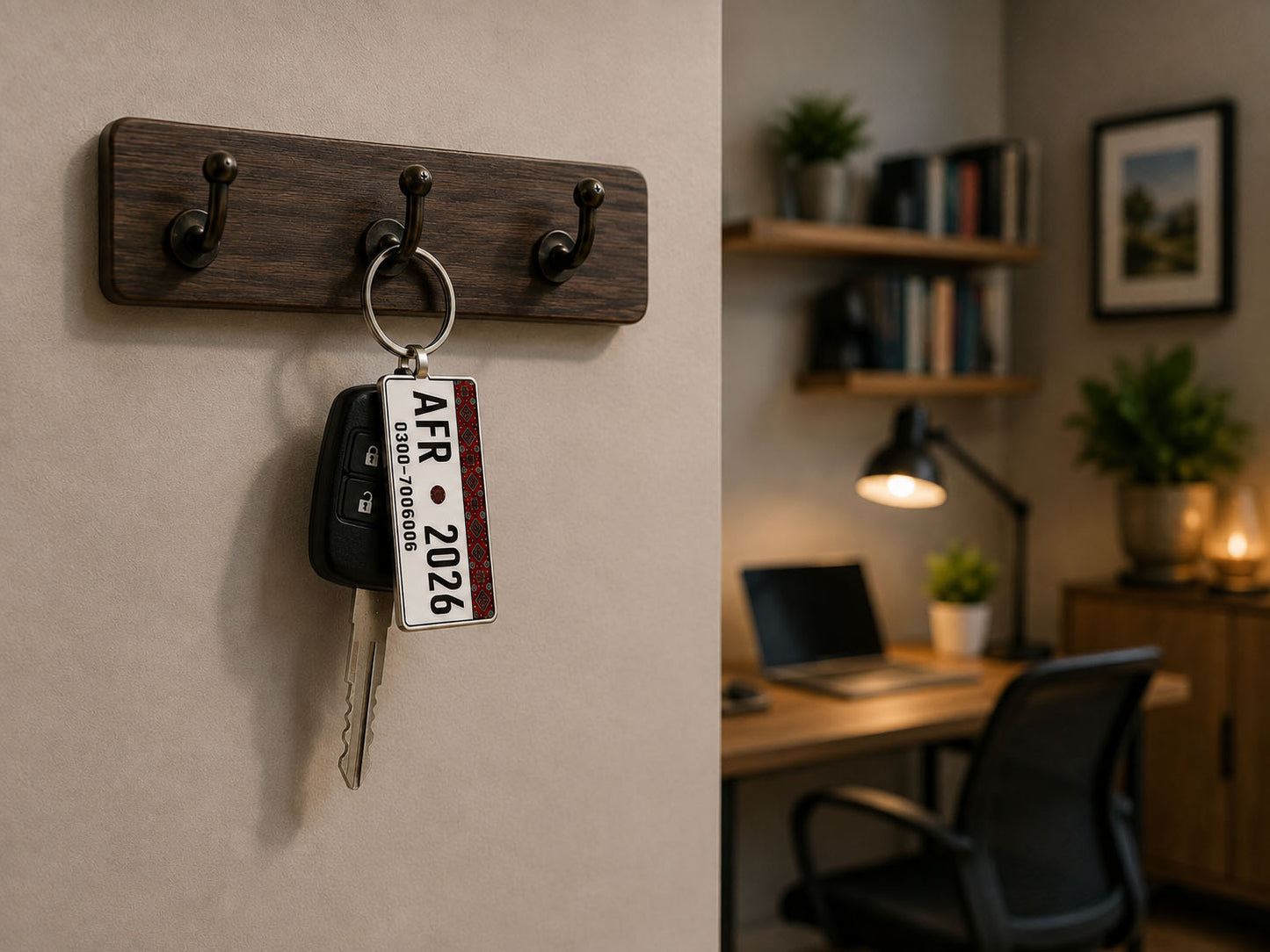 Sindh Number Plate Keychain